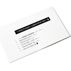 Eastcoast Laboratories Business Card