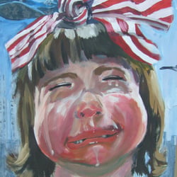 weinendes kind acryl