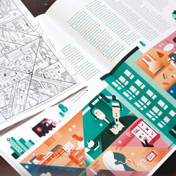 Illustrationen für das SRH Magazin „perspektiven“ zum Thema „Digitalisierung in der Medizin“