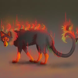 Lichterwolf Rot
