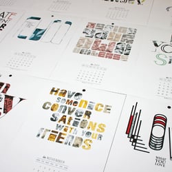 Typographic Quotes Calendar