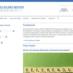 Jacques Delors Institut – Berlin — Webdesign