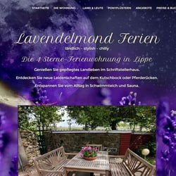 Webseite für Ferienwohnung, emotionale Ansprache,  Webseite mit Wordpress