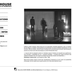 Webseite der Ateliergemeinschaft Bloc-House
