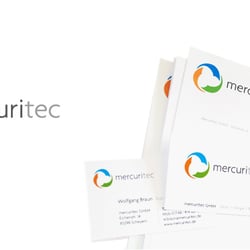 mercuritec // Logo, Geschäftsausstattung, Werbemittel, Weihnachtskarten