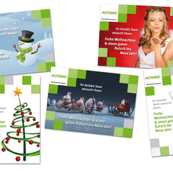 Div. Weihnachtskarten Actebis (Cover der 4-Seiter A6)