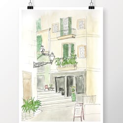 Illustration Fineliner + Aquarell