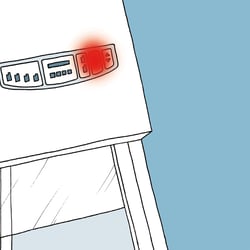 Envair Sicherheitshinweise 06−02 Unsicher – Rote Kontrolleuchte und akustisches Warnsignal Web