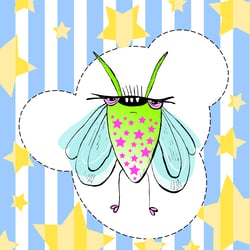 Disco Buba, hand and digital illustration 2008