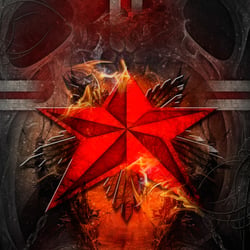 Red Star Freie Arbeit für CD Cover