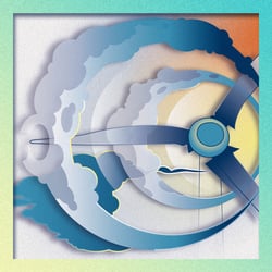 Illustration Windenergie