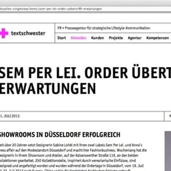 Textschwester Webseite Webfont