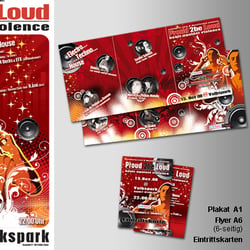 Proud 2be Loud – Plakat, Flyer und Eintrittskarten