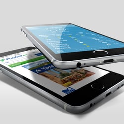 IPhone Stapel  MV-Screen für den Michael-Müller Verlag