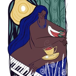 Digital Illustration and Poster Design for KulturCafé, v01