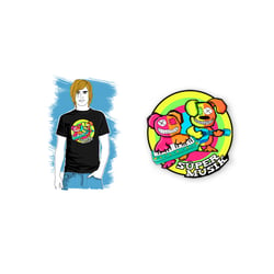 Musikkabarett-Duo, Logo zur aktuellen Tour & Fan-T-Shirt