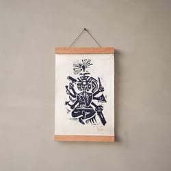 Handwerker Schutzgeist – Linol Druck auf Japanpapier 70×50cm