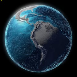 Explore the Ocean – Exhibit by Science Communication Lab – Earth Rendering with Wind and Ocean Currents