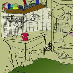 „anekdotische Skizze- Kunstschule“ 2013