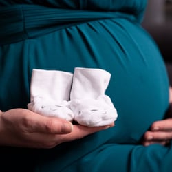 Babybauch Nahaufnahme
