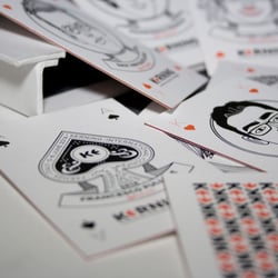 Kerning badges