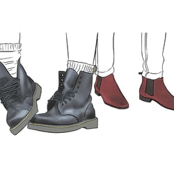 Boots und Stiefeletten