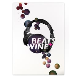 BEATS + WINE Poster illustration, Berlin 2015