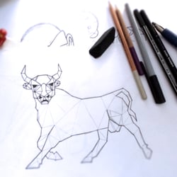 Erster Entwurf mit Stift und Papier