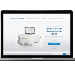 Medizintechnik Hersteller. Unser Teil: Contao Umsetzung und Entwicklung