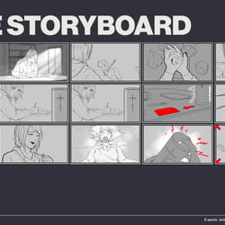 Visual Storyboard für einen Werbespot