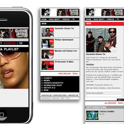 microsite for mobile telephone