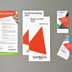 Stattreisen Stadtführungen – Flyer und Ticktes