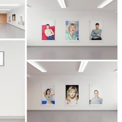 Ausstellungsvisualisierung, Ronja Falkenbach: LIGHT  BY SCREEN“, 2020