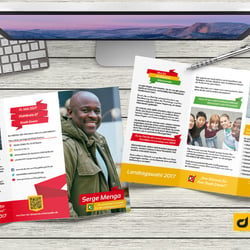 Wahlkampf-Broschüre Landtagswahl 2017 (Serge Menga)