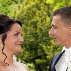 Hochzeit-Portrait Outdoor