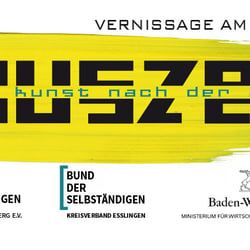 Werbung für Vernissage