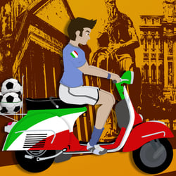 Io VESPA Roma (character closeup)