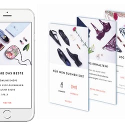 Appdesign, Fotoshooting Betreuung & Bildbearbeitung // onboarding pages