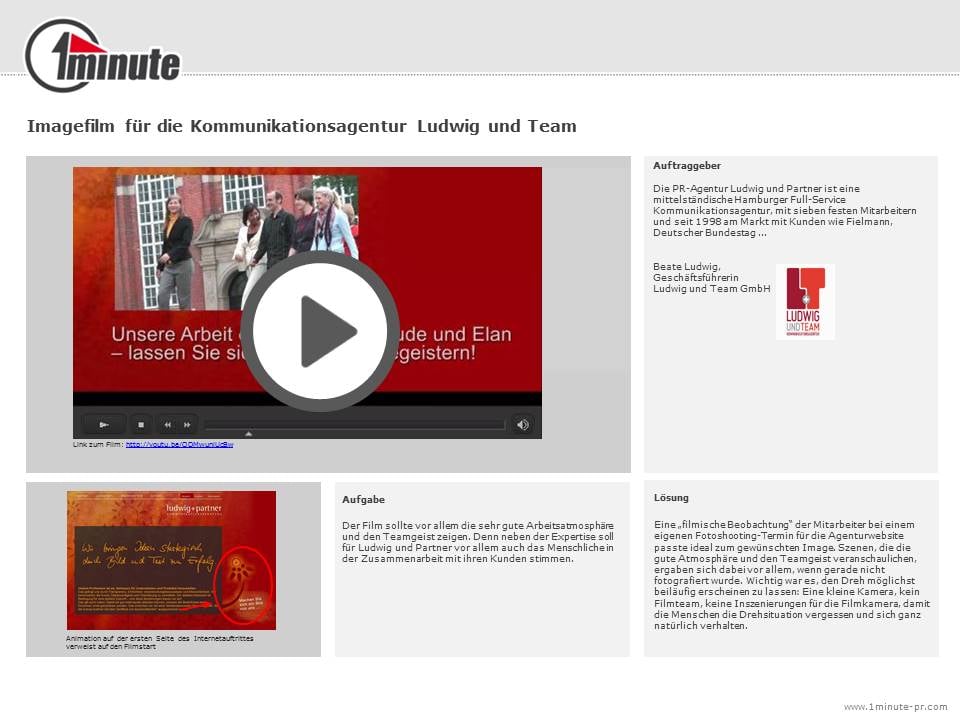 Referenz Film für Kommunikationsagentur