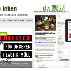 Webdesign für WordPress-Blog biologisch-leben.de