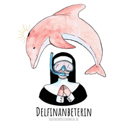 T-Shirt Motiv »Delfinanbeterin«