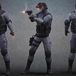 SciFi Sniper wireframe