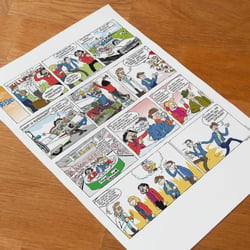 Teil des fertigen Comics