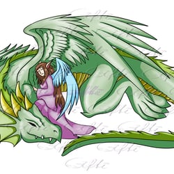 Drache und Elfe