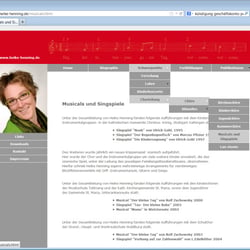 Website Heike Henning (Musikpädagogin) | Contentseite