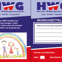 Flyer Horster Wählergemeinschaft