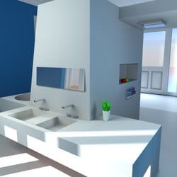 Konstruktion, Badezimmer 1