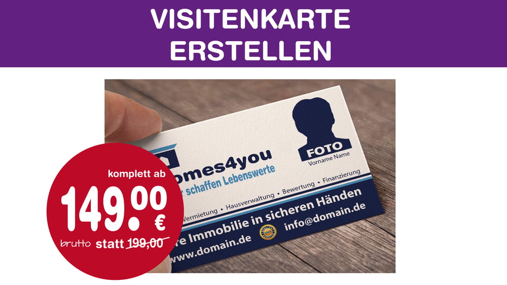 Visitenkarte erstellen | Layout gestalten