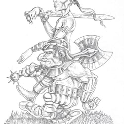 elb und Zwerg