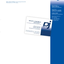 Steuerberatung Degen, Jakobs und Koll., new Logodesign und Briefpapier